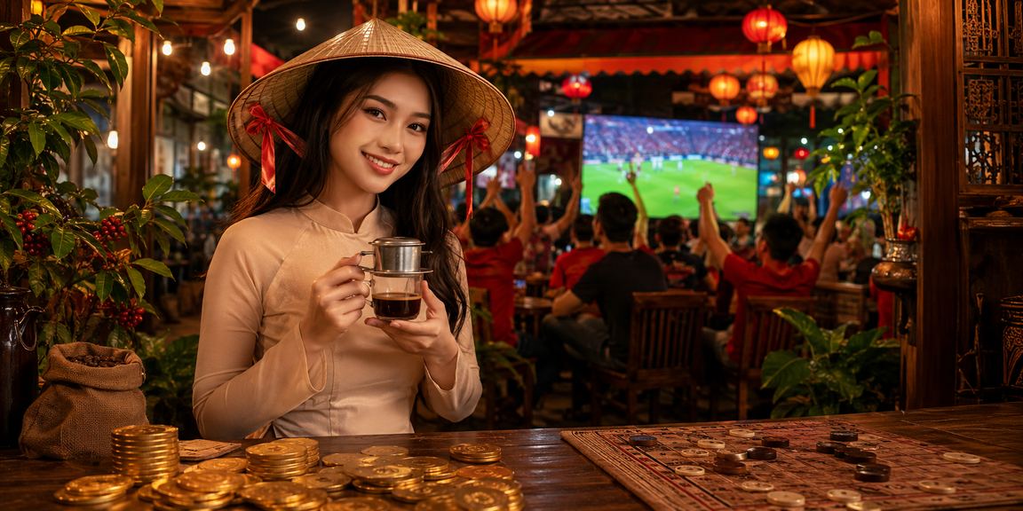 Người chơi bài tại Hà Nội đội nón lá tham gia trò chơi bài tại hot789 trên điện thoại