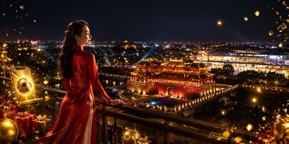 Người phụ nữ mặc áo dài tại Huế nhận ưu đãi đăng ký tài khoản hot789 trên điện thoại